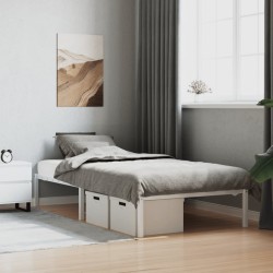 vidaXL Estructura de cama de metal blanca 100x200 cm