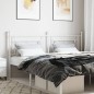 vidaXL Cabecero de metal blanco 180 cm