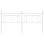 vidaXL Cabecero de metal blanco 180 cm