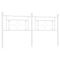 vidaXL Cabecero de metal blanco 180 cm