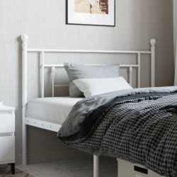 vidaXL Cabecero de metal blanco 107 cm