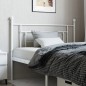 vidaXL Cabecero de metal blanco 107 cm vidaXL Cabecero de metal blanco 107 cm