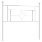 vidaXL Cabecero de metal blanco 107 cm vidaXL Cabecero de metal blanco 107 cm