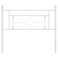 vidaXL Cabecero de metal blanco 107 cm vidaXL Cabecero de metal blanco 107 cm