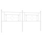 vidaXL Cabecero de metal blanco 200 cm vidaXL Cabecero de metal blanco 200 cm