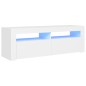 vidaXL Mueble para TV con luces LED blanco 120x35x40 cm