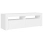 vidaXL Mueble para TV con luces LED blanco 120x35x40 cm