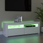 vidaXL Mueble para TV con luces LED blanco 120x35x40 cm