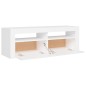 vidaXL Mueble para TV con luces LED blanco 120x35x40 cm