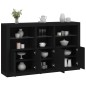 vidaXL Aparador con luces LED negro 162x37x100 cm vidaXL Aparador con luces LED negro 162x37x100 cm