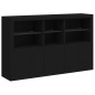 vidaXL Aparador con luces LED negro 162x37x100 cm vidaXL Aparador con luces LED negro 162x37x100 cm