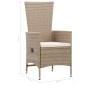 vidaXL Juego de comedor para jardín 3 piezas beige vidaXL Juego de comedor para jardín 3 piezas beige