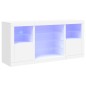 vidaXL Aparador con luces LED blanco 142,5x37x67 cm vidaXL Aparador con luces LED blanco 142,5x37x67 cm