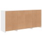 vidaXL Aparador con luces LED blanco 142,5x37x67 cm vidaXL Aparador con luces LED blanco 142,5x37x67 cm