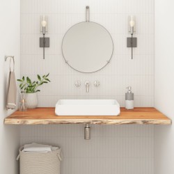vidaXL Encimera de baño rectangular madera maciza acacia 100x60x2,5 cm