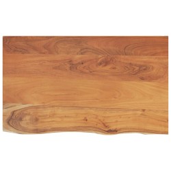 vidaXL Encimera de baño rectangular madera maciza acacia 100x60x2,5 cm