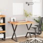 vidaXL Tablero rectangular madera de acacia borde vivo 110x80x2,5 cm