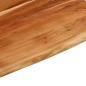 vidaXL Tablero rectangular madera de acacia borde vivo 110x80x2,5 cm