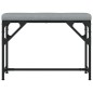 vidaXL Banco de comedor acero y tela gris claro 62x32x45 cm vidaXL Banco de comedor acero y tela gris claro 62x32x45 cm
