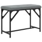 vidaXL Banco de comedor acero y tela gris claro 62x32x45 cm vidaXL Banco de comedor acero y tela gris claro 62x32x45 cm