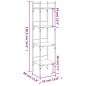 vidaXL Librería de 4 estantes madera roble Sonoma 35x30x138,5 cm vidaXL Librería de 4 estantes madera roble Sonoma 35x30x138,5 cm