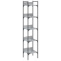 vidaXL Librería de 5 estantes madera gris Sonoma 35x30x174 cm vidaXL Librería de 5 estantes madera gris Sonoma 35x30x174 cm