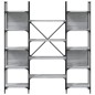 vidaXL Estantería de madera ingeniería gris Sonoma 155,5x24x166,5 cm vidaXL Estantería de madera ingeniería gris Sonoma 155,5x24x166,5 cm