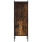 vidaXL Estantería madera de ingeniería roble ahumado 72x28x77,5 cm vidaXL Estantería madera de ingeniería roble ahumado 72x28x77,5 cm