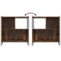 vidaXL Estantería madera de ingeniería roble ahumado 72x28x77,5 cm vidaXL Estantería madera de ingeniería roble ahumado 72x28x77,5 cm