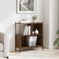 vidaXL Estantería madera de ingeniería marrón roble 72x28x77,5 cm vidaXL Estantería madera de ingeniería marrón roble 72x28x77,5 cm