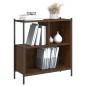 vidaXL Estantería madera de ingeniería marrón roble 72x28x77,5 cm vidaXL Estantería madera de ingeniería marrón roble 72x28x77,5 cm