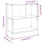 vidaXL Estantería madera de ingeniería marrón roble 72x28x77,5 cm vidaXL Estantería madera de ingeniería marrón roble 72x28x77,5 cm