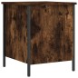vidaXL Banco almacenaje madera ingeniería roble ahumado 40x42,5x50 cm vidaXL Banco almacenaje madera ingeniería roble ahumado 40x42,5x50 cm