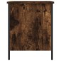 vidaXL Banco almacenaje madera ingeniería roble ahumado 40x42,5x50 cm vidaXL Banco almacenaje madera ingeniería roble ahumado 40x42,5x50 cm