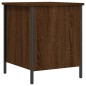 vidaXL Banco de almacenaje madera ingeniería roble marrón 40x42,5x50cm vidaXL Banco de almacenaje madera ingeniería roble marrón 40x42,5x50cm