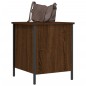 vidaXL Banco de almacenaje madera ingeniería roble marrón 40x42,5x50cm vidaXL Banco de almacenaje madera ingeniería roble marrón 40x42,5x50cm