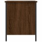 vidaXL Banco de almacenaje madera ingeniería roble marrón 40x42,5x50cm vidaXL Banco de almacenaje madera ingeniería roble marrón 40x42,5x50cm