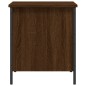 vidaXL Banco de almacenaje madera ingeniería roble marrón 40x42,5x50cm vidaXL Banco de almacenaje madera ingeniería roble marrón 40x42,5x50cm