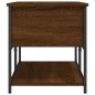 vidaXL Banco almacenaje madera ingeniería marrón roble 100x42,5x47 cm