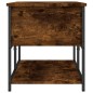 vidaXL Banco almacenaje madera ingeniería roble ahumado 100x42,5x47 cm vidaXL Banco almacenaje madera ingeniería roble ahumado 100x42,5x47 cm