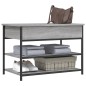 vidaXL Banco zapatero madera de ingeniería gris Sonoma 70x42,5x50 cm vidaXL Banco zapatero madera de ingeniería gris Sonoma 70x42,5x50 cm