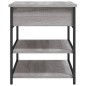vidaXL Banco zapatero madera de ingeniería gris Sonoma 70x42,5x50 cm vidaXL Banco zapatero madera de ingeniería gris Sonoma 70x42,5x50 cm