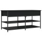 vidaXL Banco zapatero madera de ingeniería negro 100x42,5x50 cm vidaXL Banco zapatero madera de ingeniería negro 100x42,5x50 cm