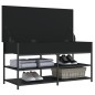 vidaXL Banco zapatero madera de ingeniería negro 100x42,5x50 cm vidaXL Banco zapatero madera de ingeniería negro 100x42,5x50 cm