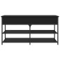 vidaXL Banco zapatero madera de ingeniería negro 100x42,5x50 cm vidaXL Banco zapatero madera de ingeniería negro 100x42,5x50 cm