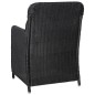 vidaXL Juego de comedor para jardín 5 piezas negro vidaXL Juego de comedor para jardín 5 piezas negro