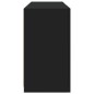 vidaXL Aparador con luces LED negro 123x37x67 cm