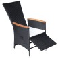 vidaXL Juego de comedor para jardín 5 piezas negro vidaXL Juego de comedor para jardín 5 piezas negro