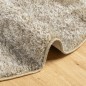 vidaXL Alfombra pelo largo aspecto brillante ISTAN beige Ø 200 cm