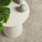 vidaXL Alfombra pelo largo aspecto brillante ISTAN beige Ø 200 cm